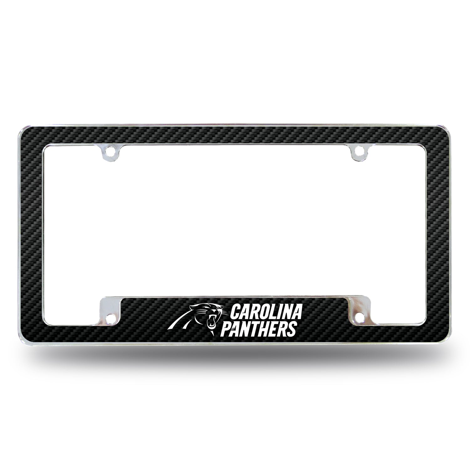 NFL Carolina Panthers All Over Chrome Frame Fan Gear NFL Carolina Panthers