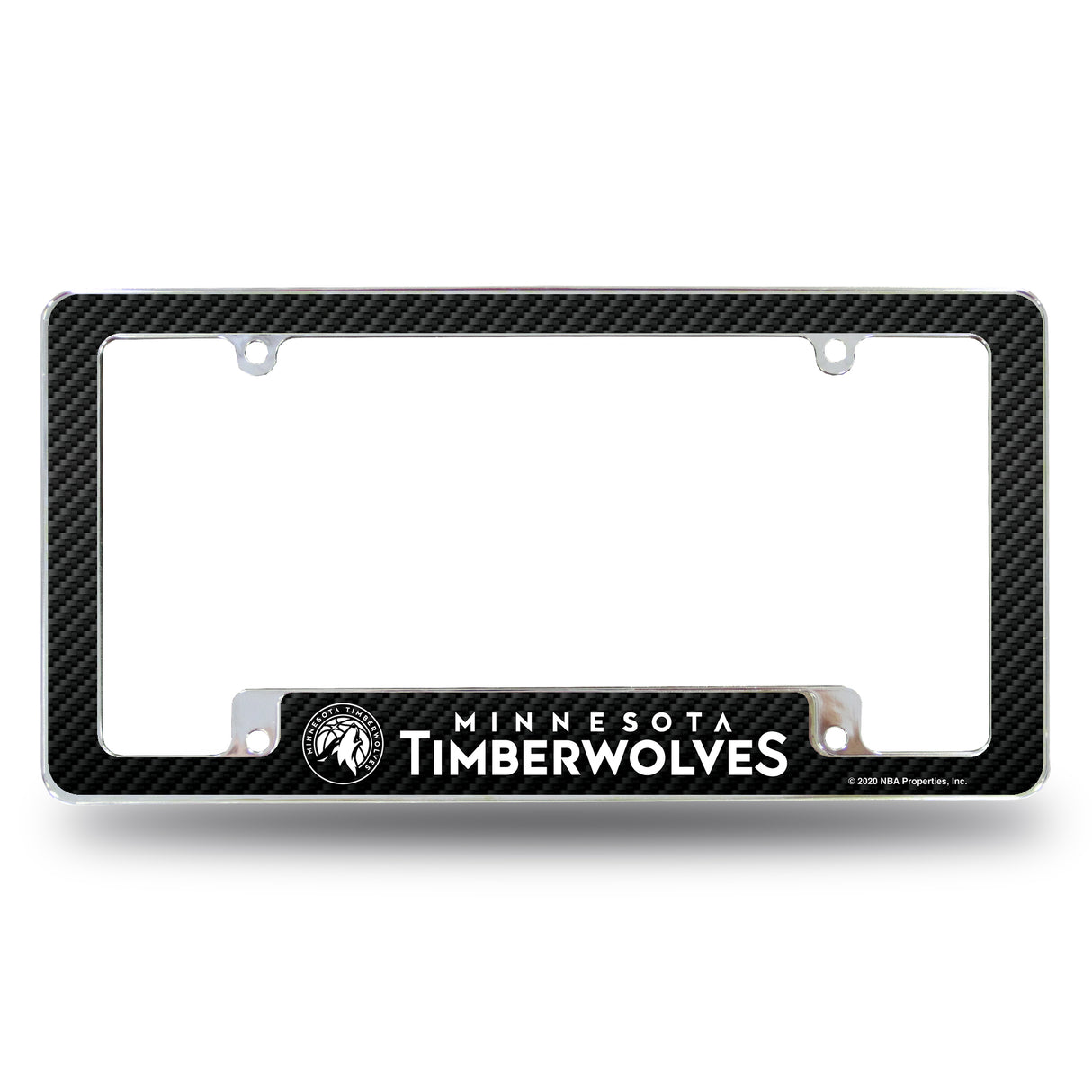 NBA Minnesota Timberwolves All Over Chrome License Plate Frame Fan Gear NBA Minnesota Timberwolves