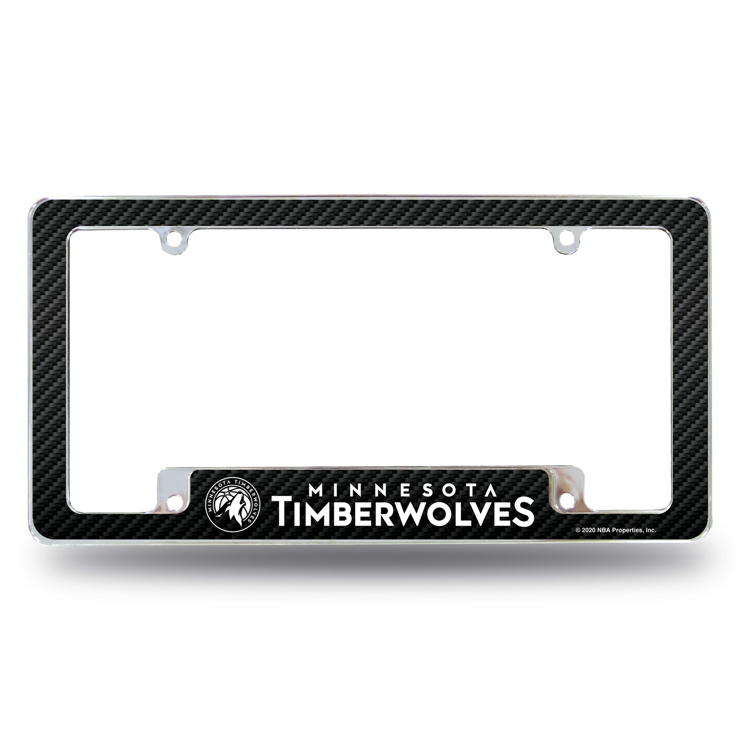 NBA Minnesota Timberwolves All Over Chrome License Plate Frame Fan Gear NBA Minnesota Timberwolves