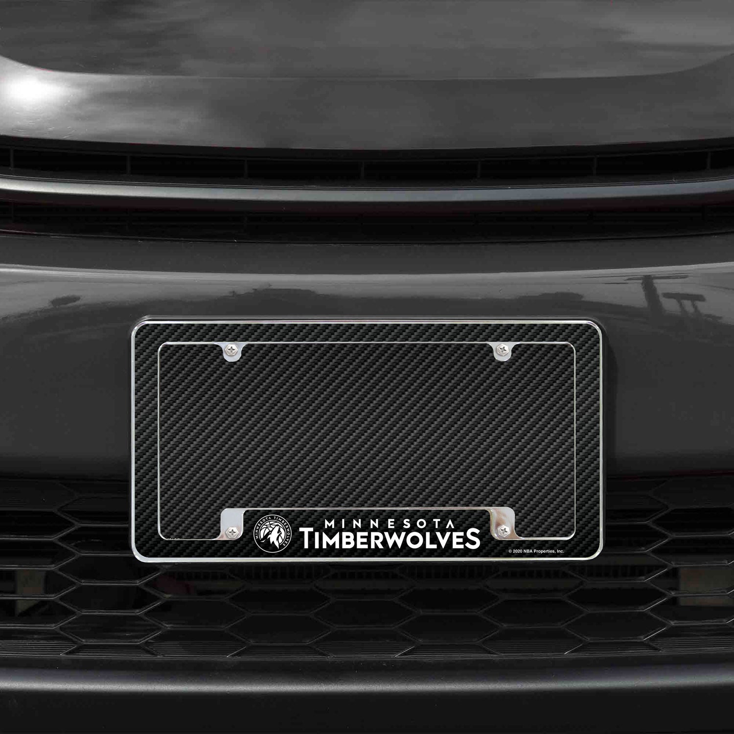 NBA Minnesota Timberwolves All Over Chrome License Plate Frame Fan Gear NBA Minnesota Timberwolves