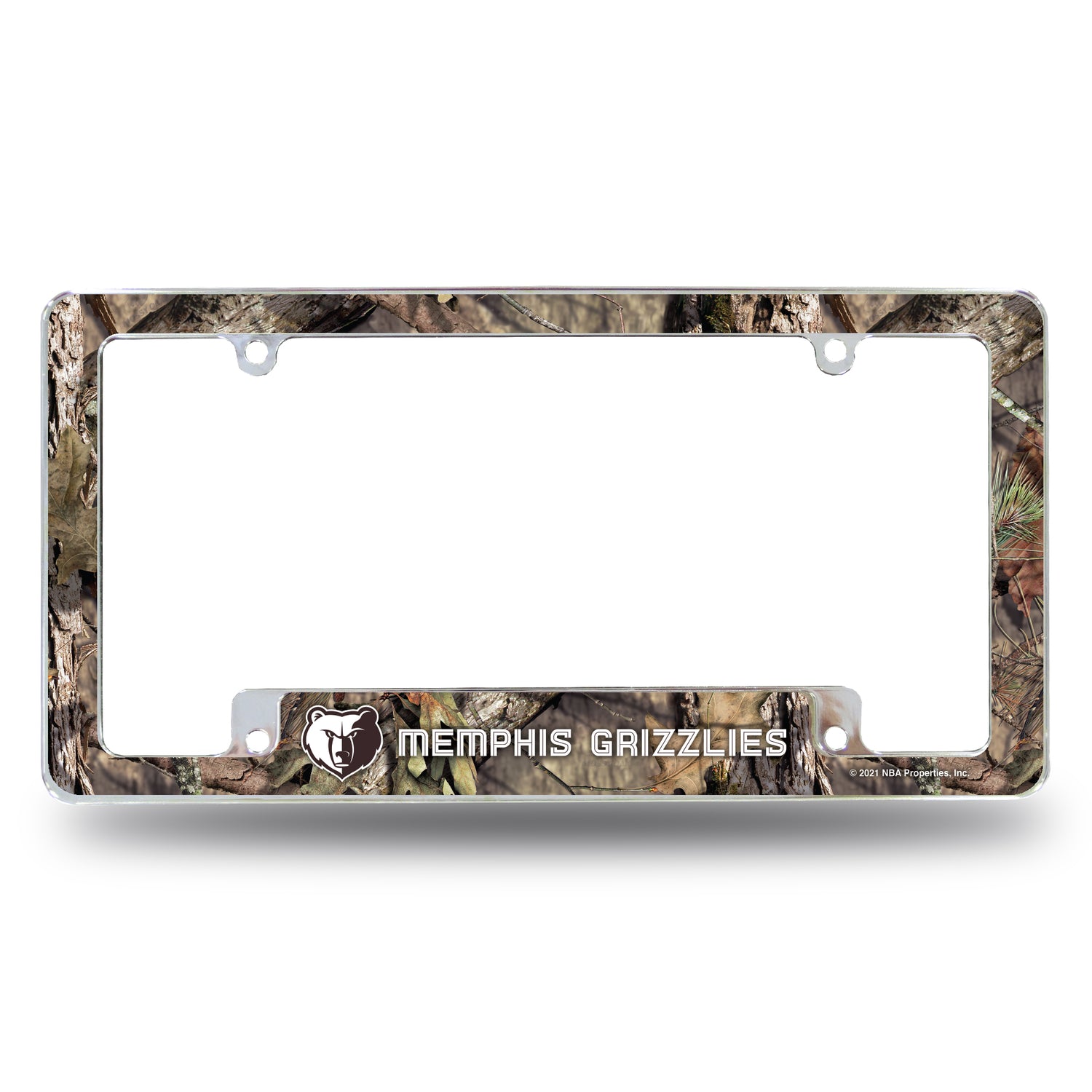 NBA Memphis Grizzlies All Over Chrome Frame Fan Gear NBA Memphis Grizzlies