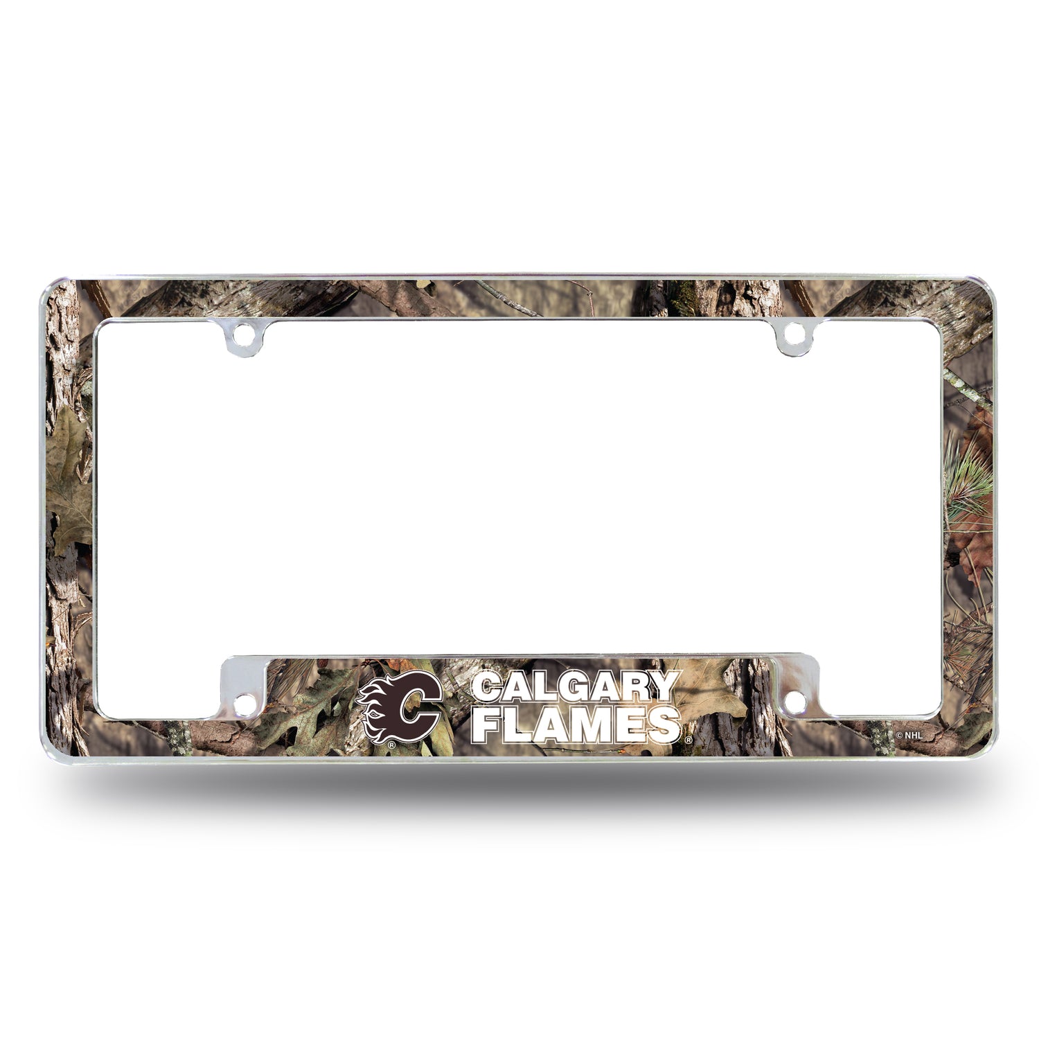 NHL Calgary Flames All Over Chrome License Plate Frame Fan Gear NHL Calgary Flames
