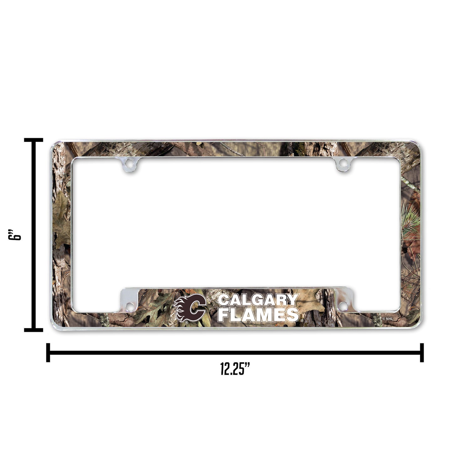 NHL Calgary Flames All Over Chrome License Plate Frame Fan Gear NHL Calgary Flames