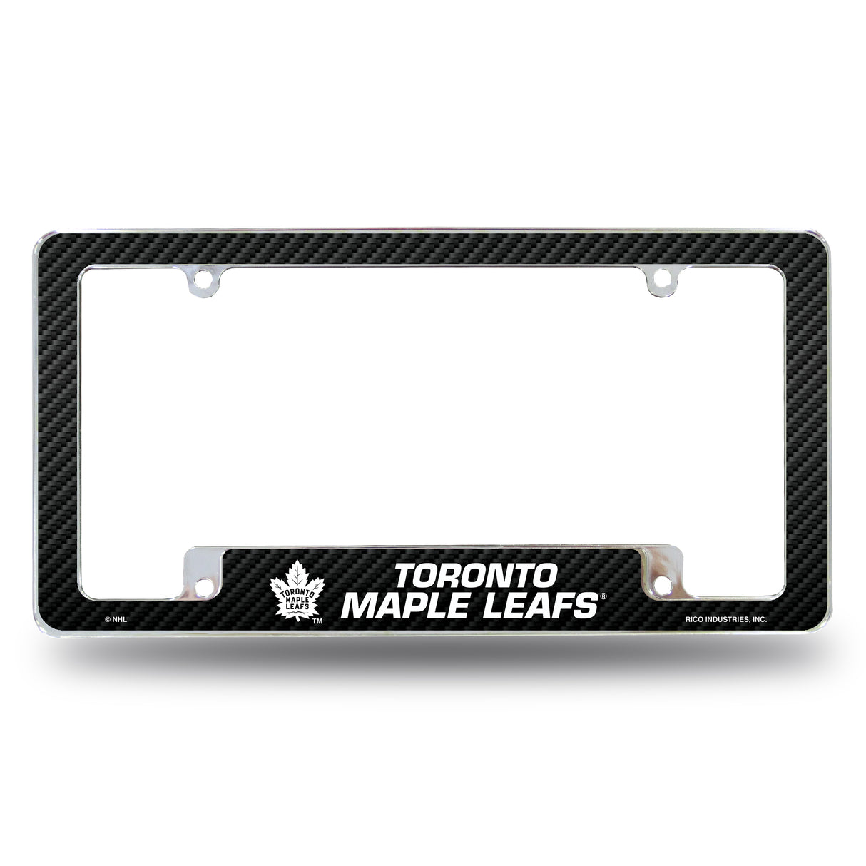NHL Toronto Maple Leafs All Over Chrome License Plate Frame Fan Gear NHL Toronto Maple Leafs