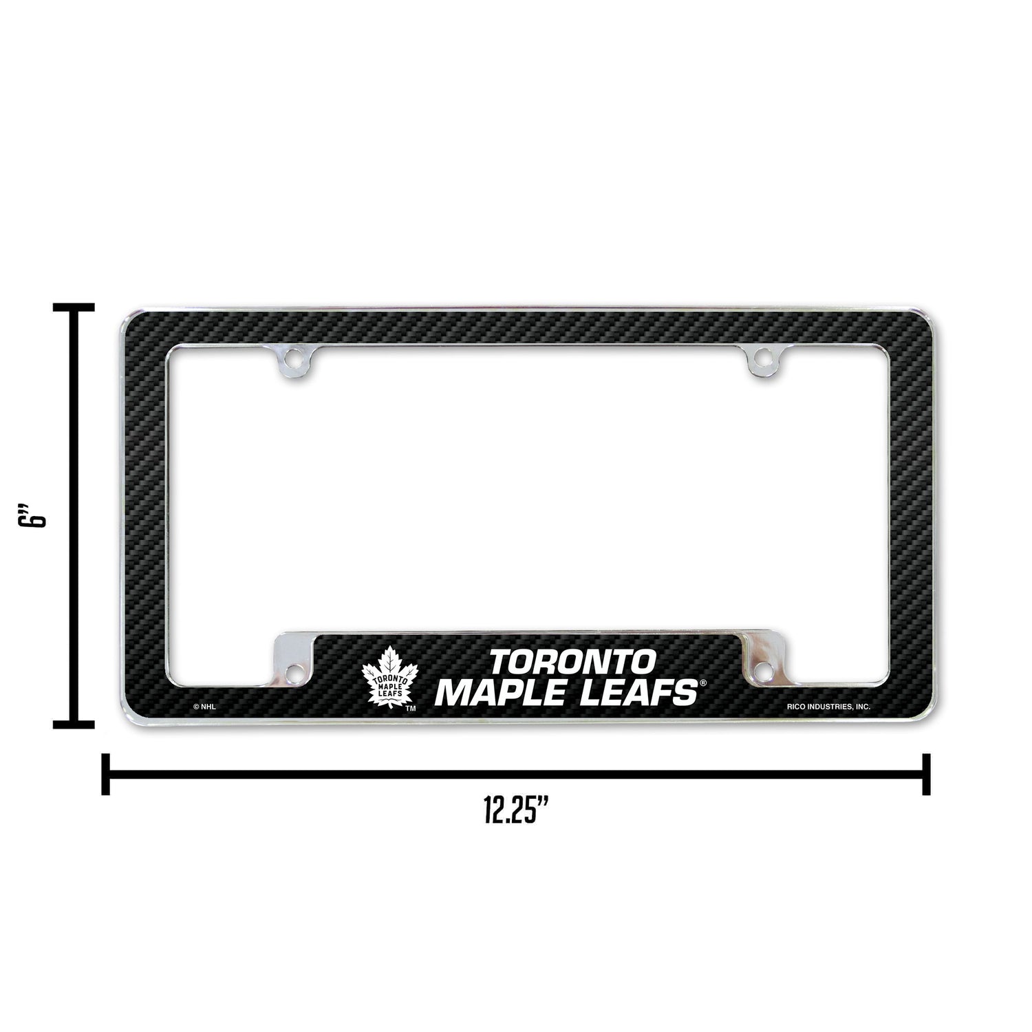 NHL Toronto Maple Leafs All Over Chrome License Plate Frame Fan Gear NHL Toronto Maple Leafs
