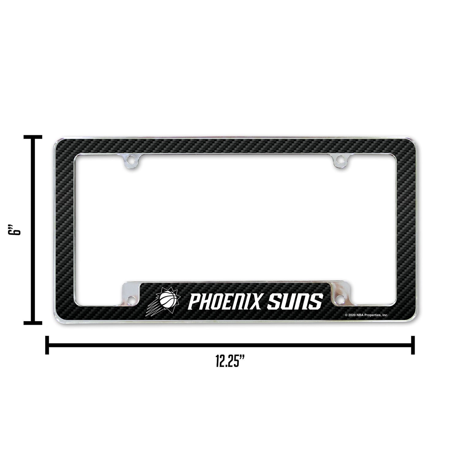 NBA Phoenix Suns All Over Chrome License Plate Frame Fan Gear NBA Phoenix Suns