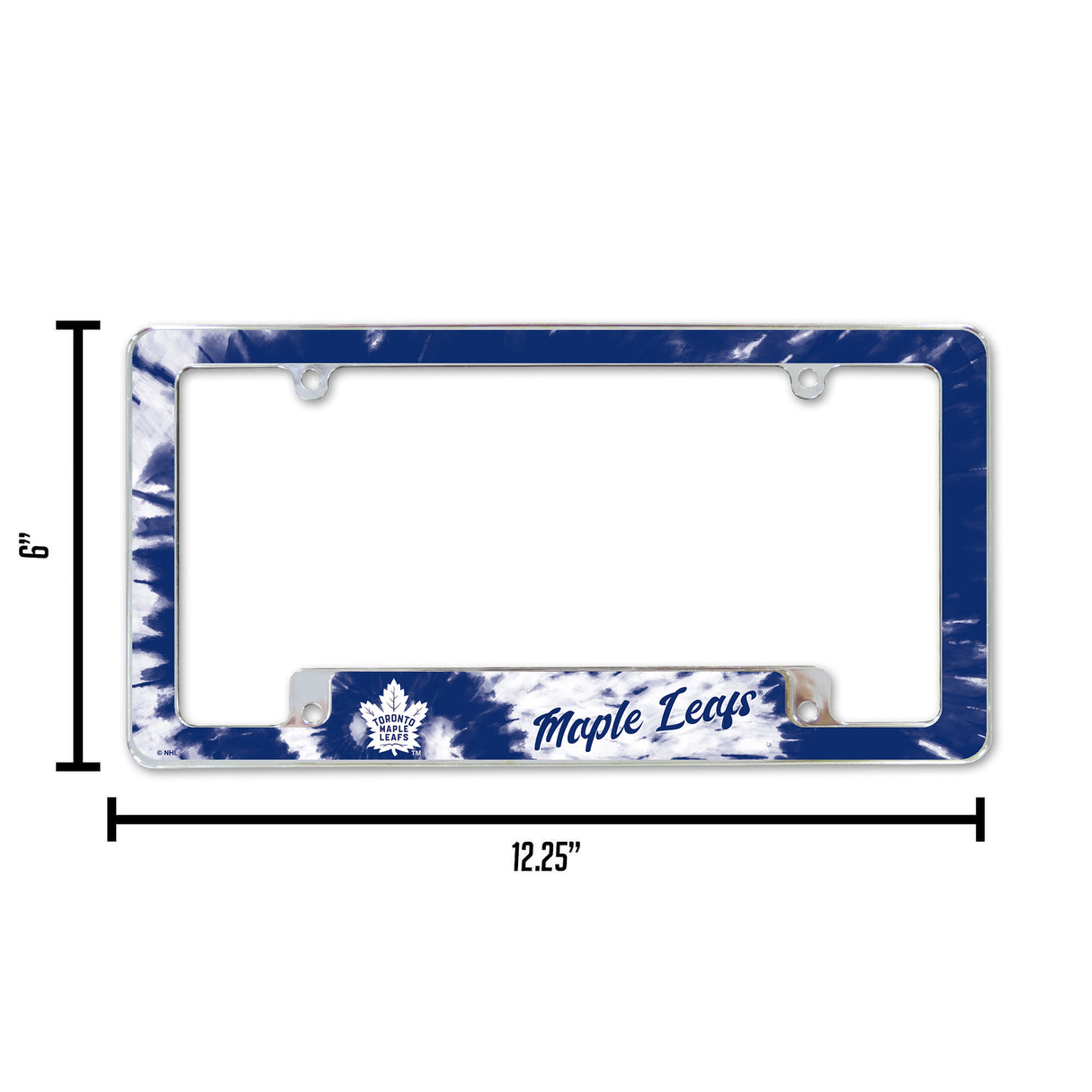 NHL Toronto Maple Leafs All Over Chrome License Plate Frame Fan Gear NHL Toronto Maple Leafs