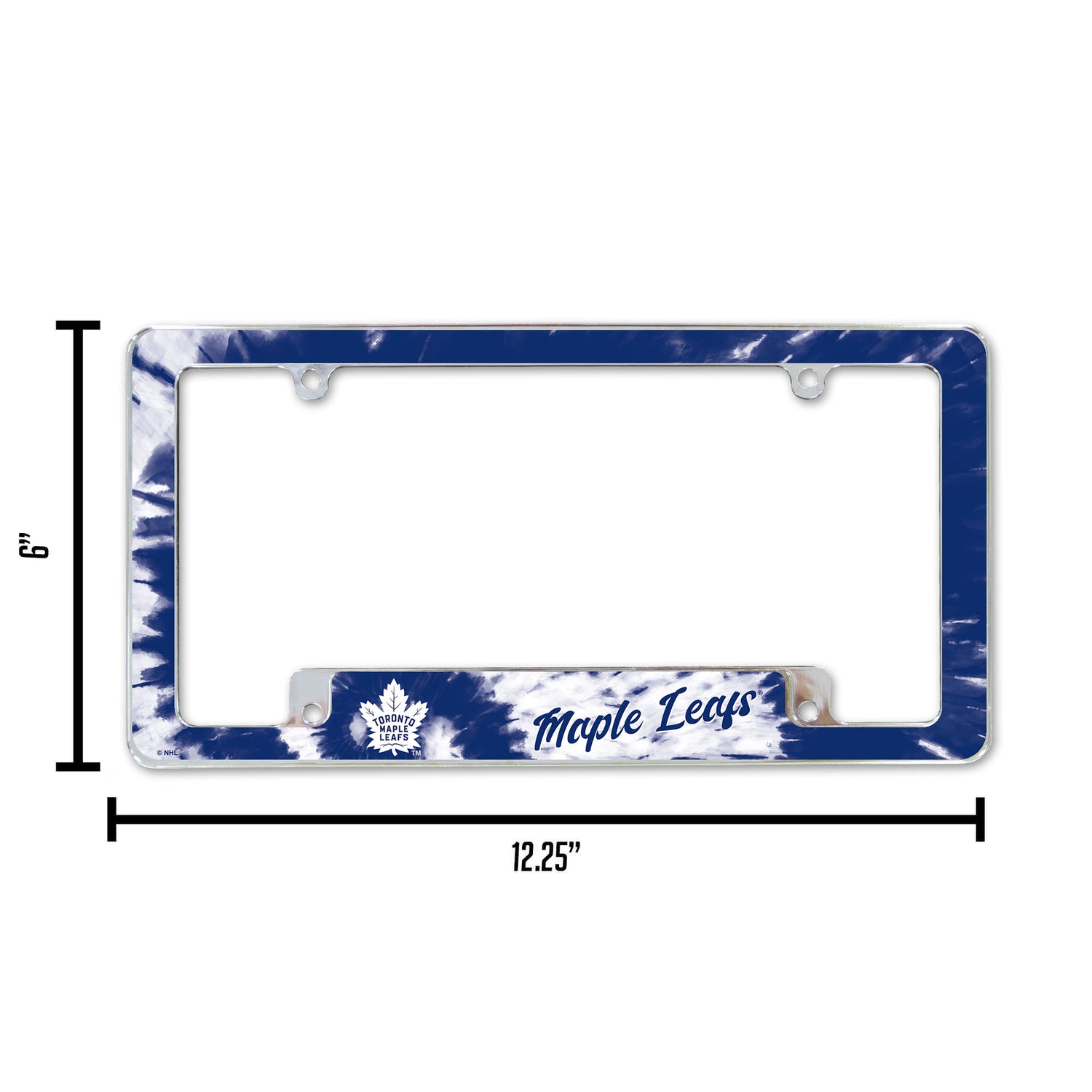 NHL Toronto Maple Leafs All Over Chrome License Plate Frame Fan Gear NHL Toronto Maple Leafs