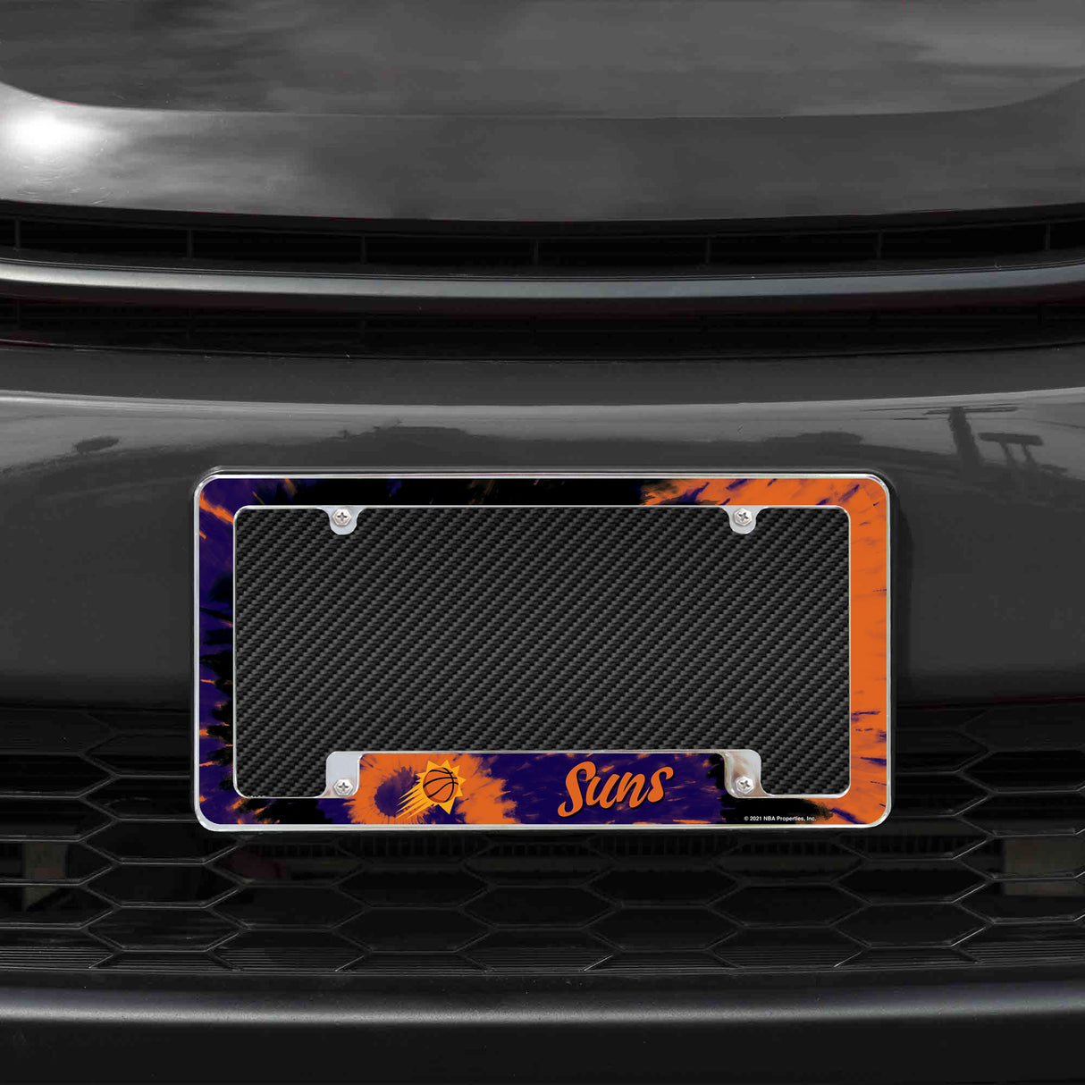 NBA Phoenix Suns All Over Chrome License Plate Frame Fan Gear NBA Phoenix Suns