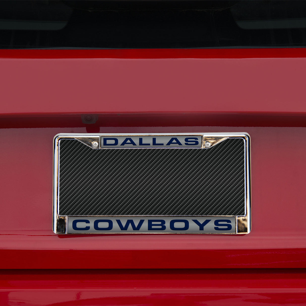 NFL Dallas Cowboys Laser Cut Chrome License Plate Frame Fan Gear NFL Dallas Cowboys