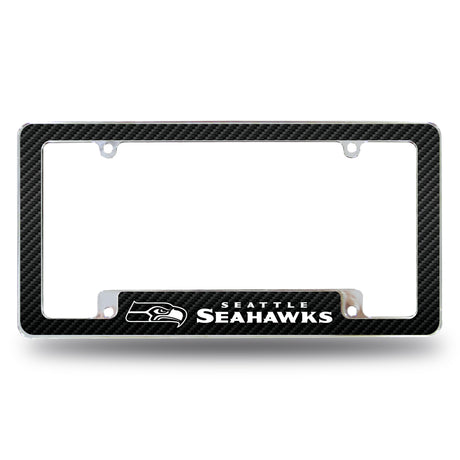 NFL Seattle Seahawks All Over Chrome License Plate Frame Fan Gear NFL Seattle Seahawks