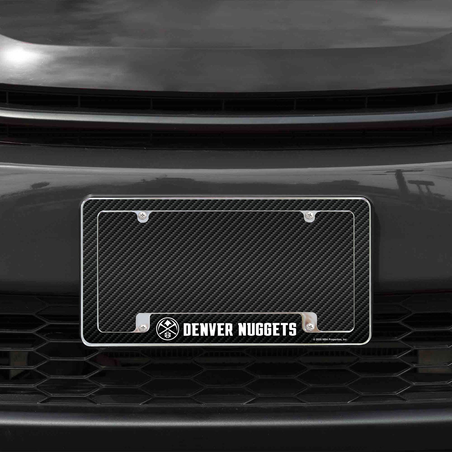 NBA Denver Nuggets All Over Chrome License Plate Frame Fan Gear NBA Denver Nuggets