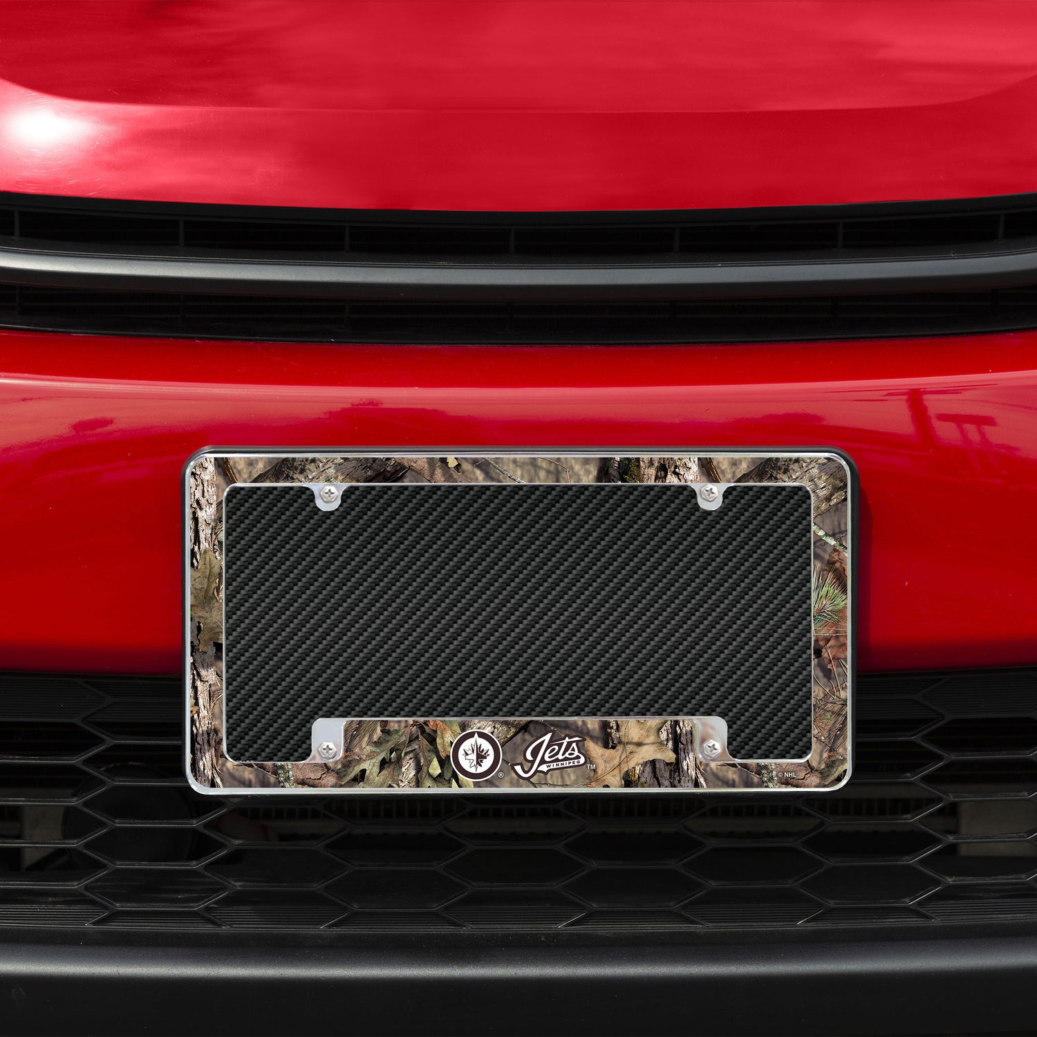 NHL Winnipeg Jets All Over Chrome License Plate Frame Fan Gear NHL Winnipeg Jets