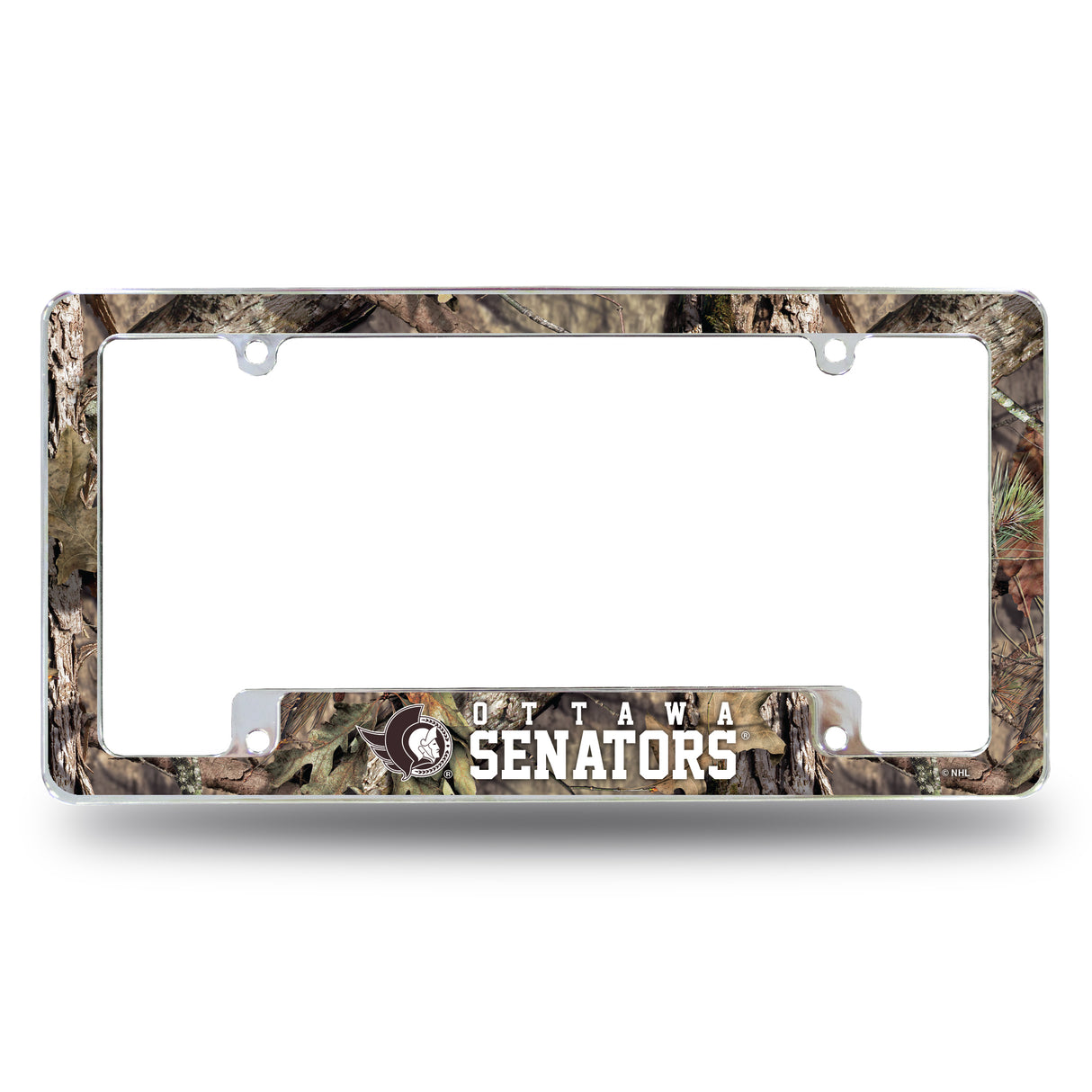 NHL Ottawa Senators All Over Chrome License Plate Frame Fan Gear NHL Ottawa Senators
