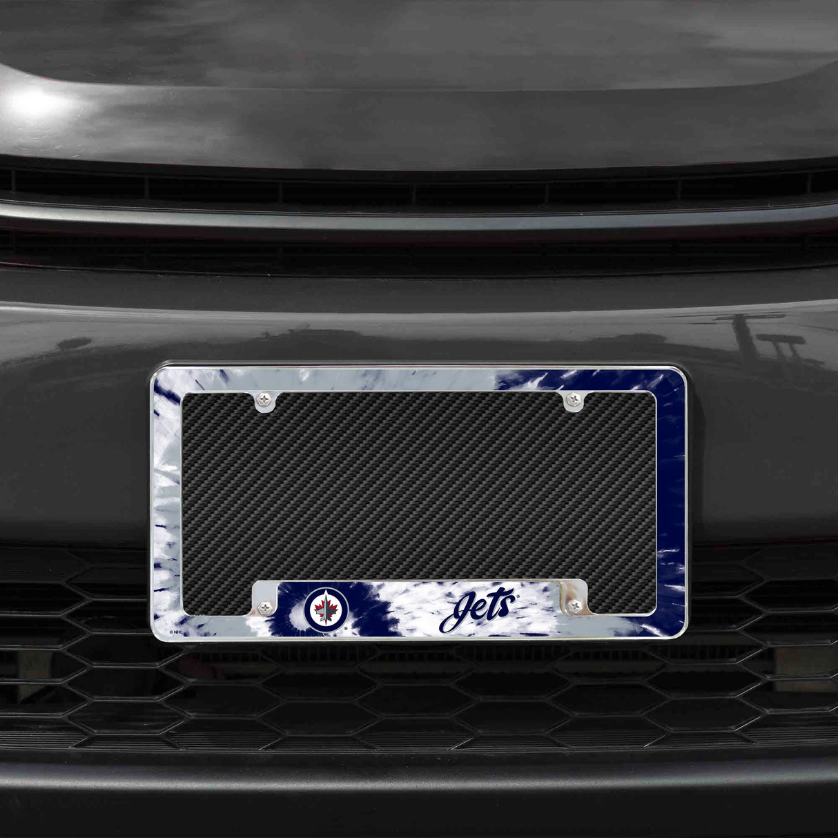 NHL Winnipeg Jets All Over Chrome License Plate Frame Fan Gear NHL Winnipeg Jets
