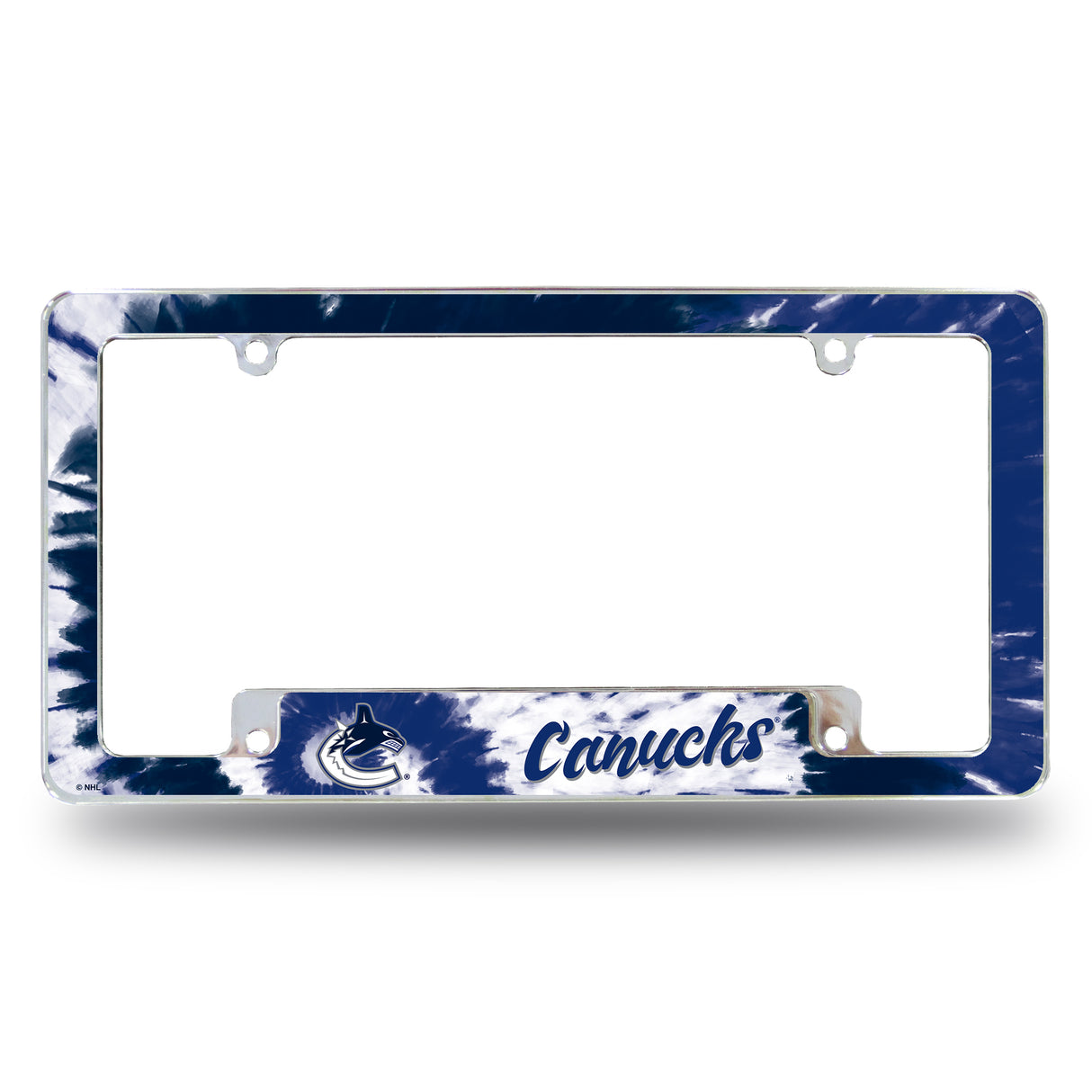 NHL Vancouver Canucks All Over Chrome License Plate Frame Fan Gear NHL Vancouver Canucks