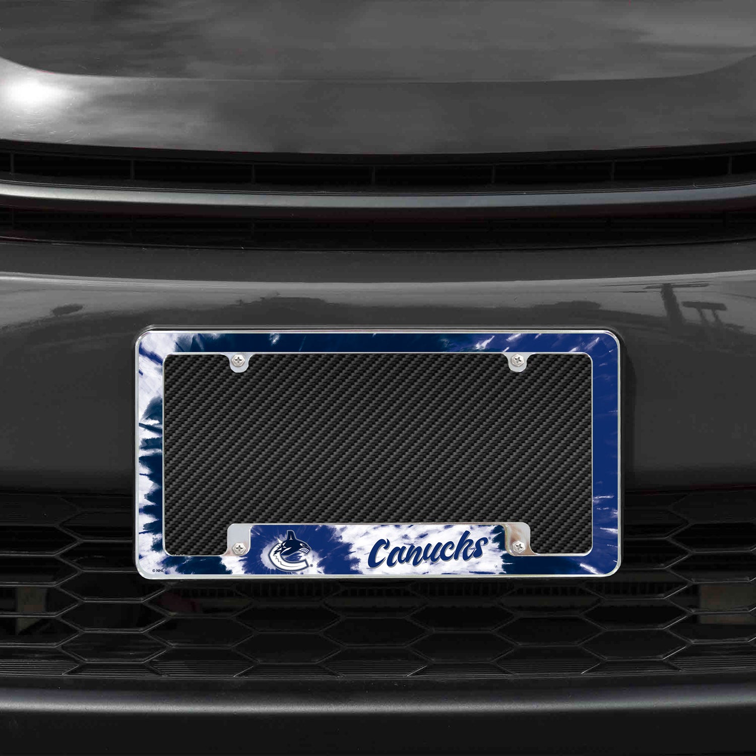 NHL Vancouver Canucks All Over Chrome License Plate Frame Fan Gear NHL Vancouver Canucks