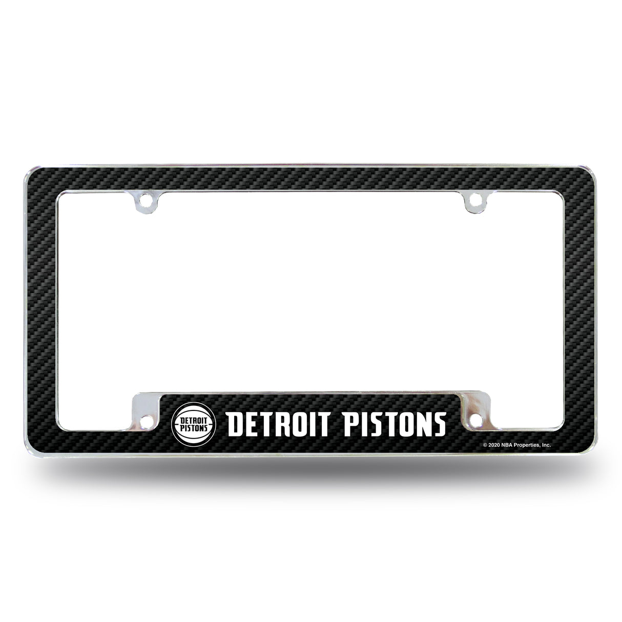 NBA Detroit Pistons All Over Chrome License Plate Frame Fan Gear NBA Detroit Pistons