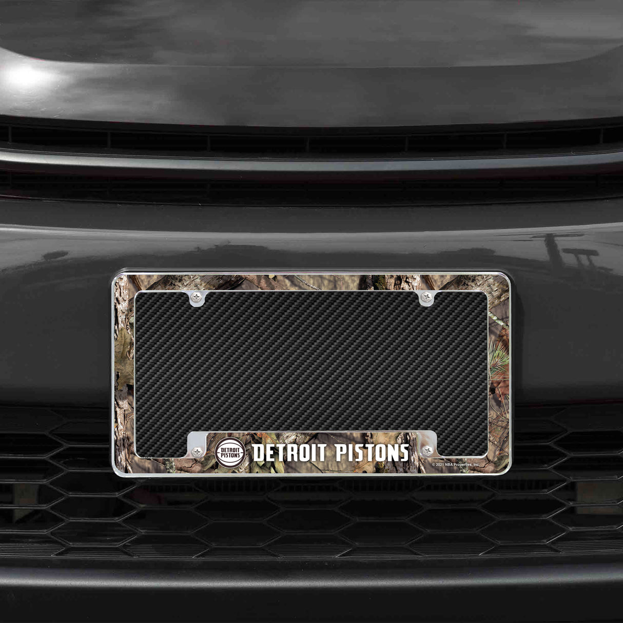 NBA Detroit Pistons All Over Chrome License Plate Frame Fan Gear NBA Detroit Pistons