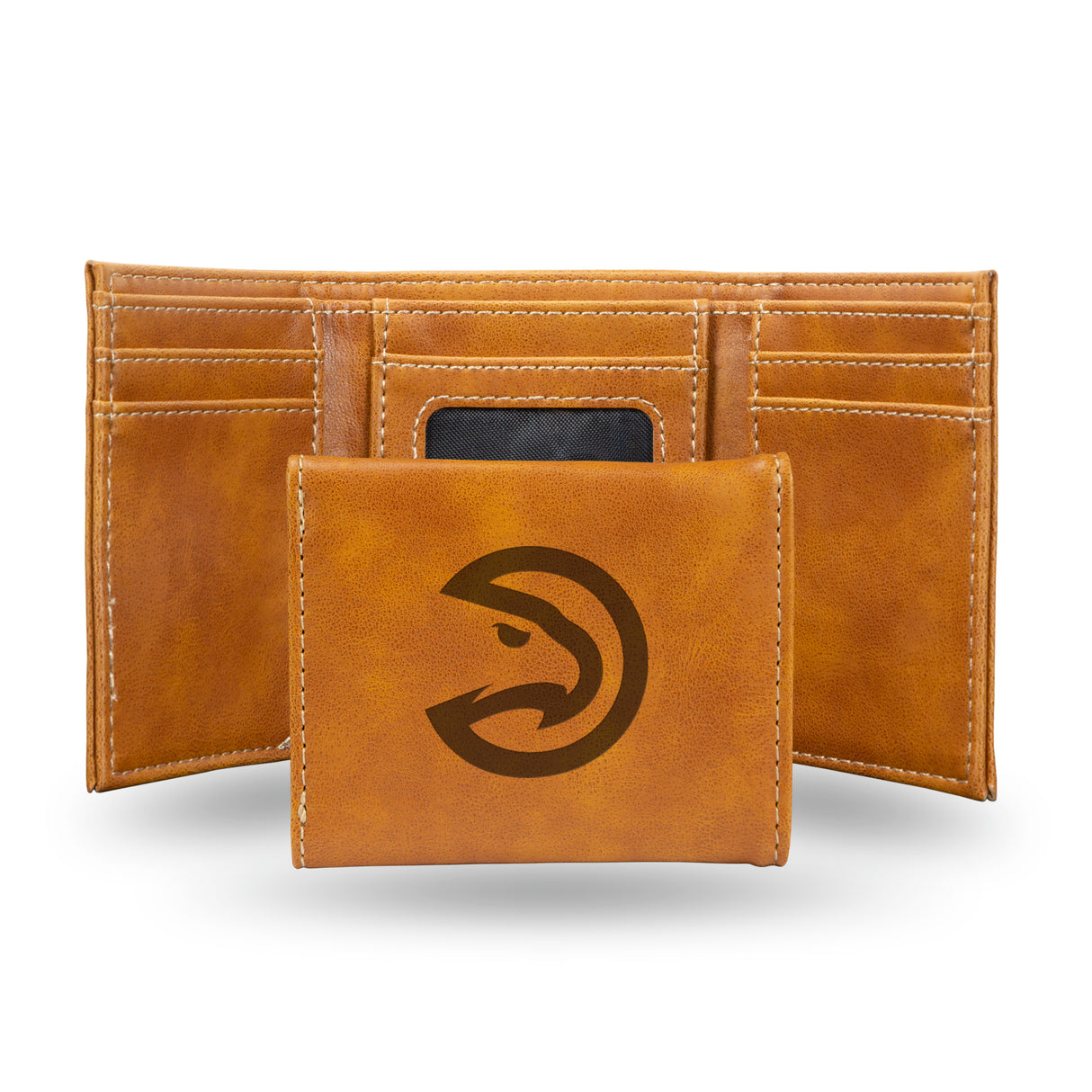 NBA Atlanta Hawks Laser Engraved Trifold Wallet Fan Gear NBA Atlanta Hawks