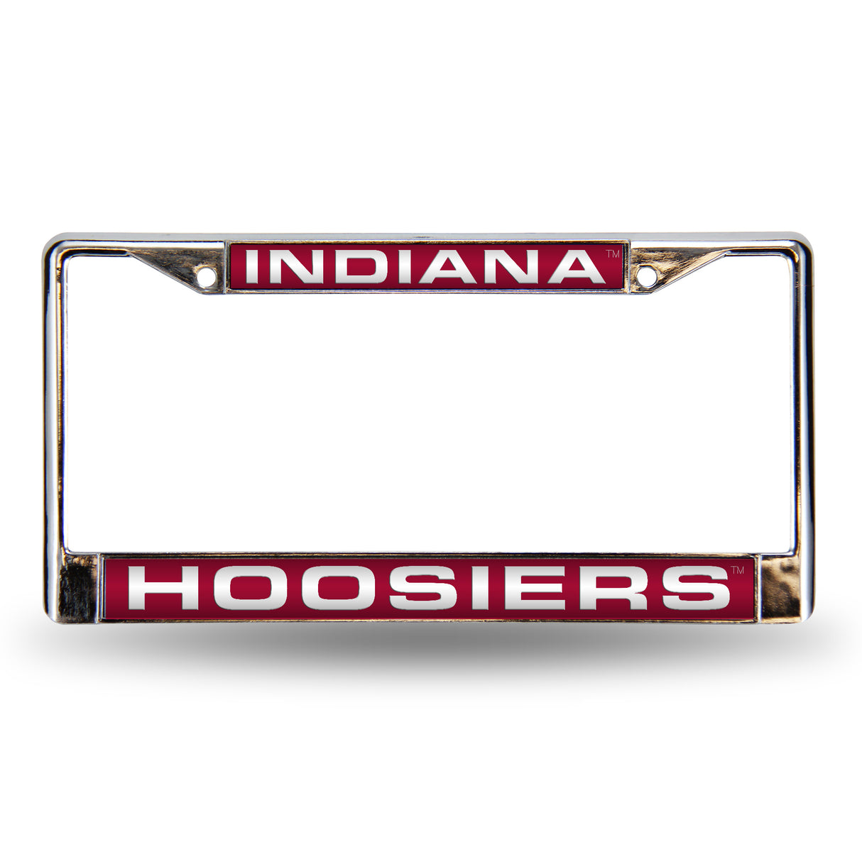 NCAA Indiana Hoosiers Laser Cut Chrome License Plate Frame Fan Gear NCAA Indiana Hoosiers