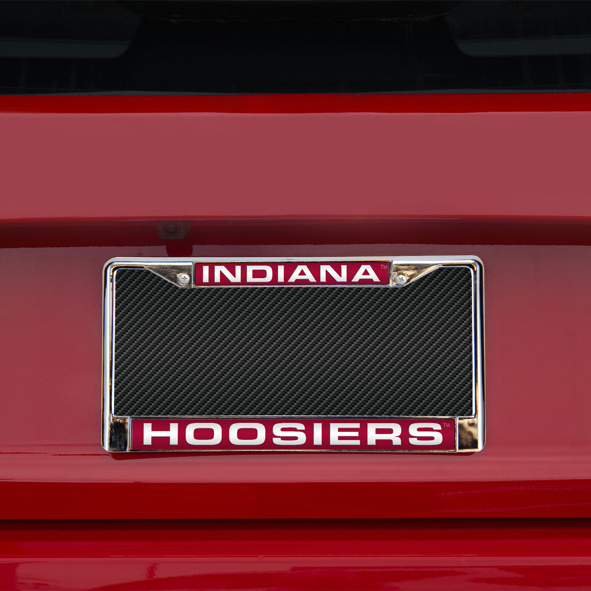 NCAA Indiana Hoosiers Laser Cut Chrome License Plate Frame Fan Gear NCAA Indiana Hoosiers
