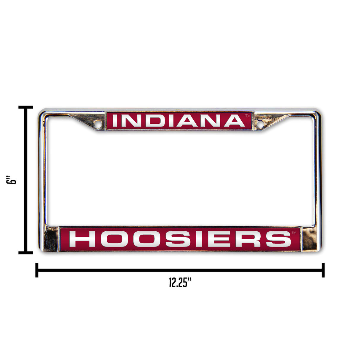 NCAA Indiana Hoosiers Laser Cut Chrome License Plate Frame Fan Gear NCAA Indiana Hoosiers