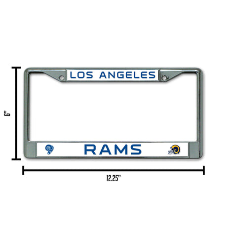 NFL Los Angeles Rams Chrome License Plate Frame Fan Gear NFL Los Angeles Rams