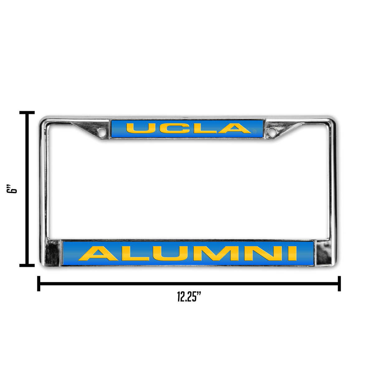 NCAA UCLA Bruins Laser Cut Chrome License Plate Frame Fan Gear NCAA UCLA Bruins