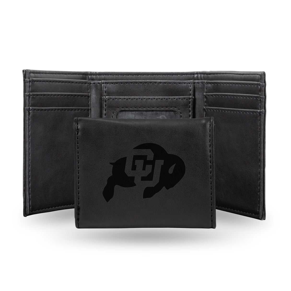 NCAA Colorado Buffaloes Laser Engraved Tri-Fold Wallet Fan Gear NCAA Colorado Buffaloes