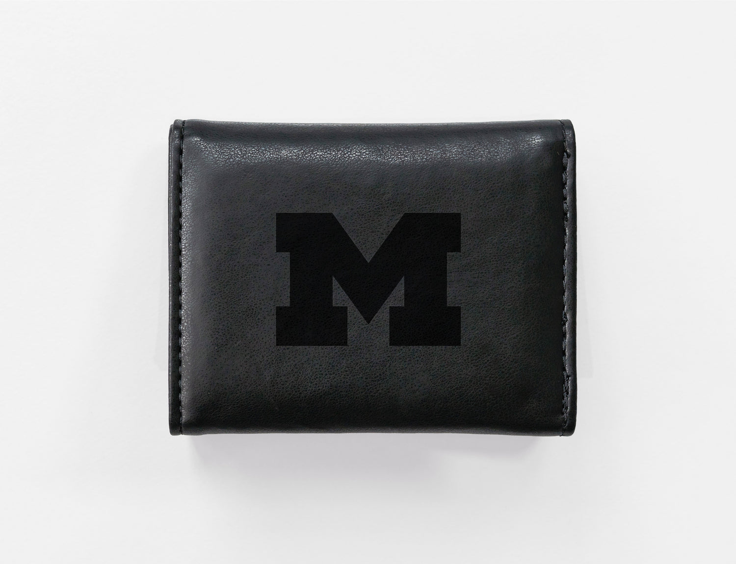 NCAA Michigan Wolverines Laser Engraved Tri-Fold Wallet Fan Gear NCAA Michigan Wolverines