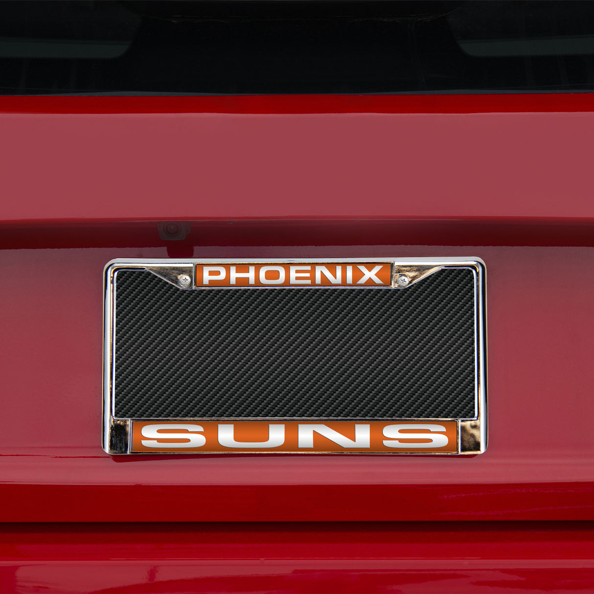 NBA Phoenix Suns Laser Cut Chrome License Plate Frame Fan Gear NBA Phoenix Suns