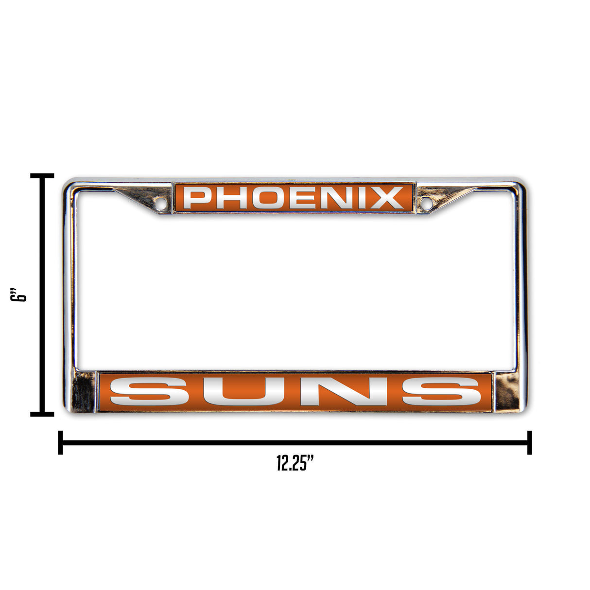 NBA Phoenix Suns Laser Cut Chrome License Plate Frame Fan Gear NBA Phoenix Suns