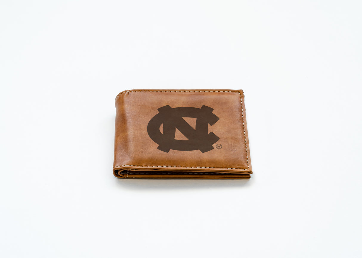 NCAA North Carolina Tar Heels Laser Engraved Bill-Fold Fan Gear NCAA North Carolina Tar Heels