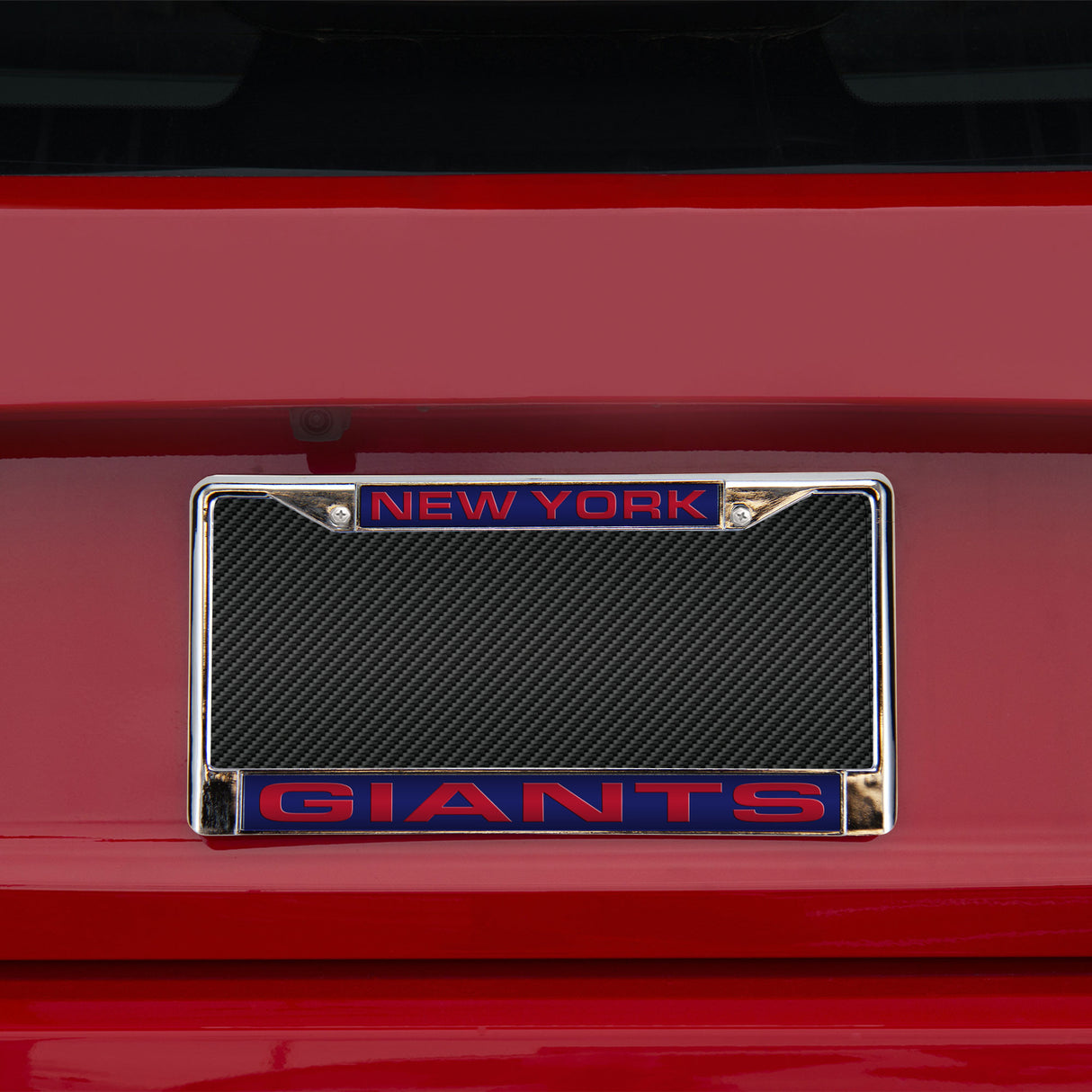 NFL New York Giants Laser Cut Chrome License Plate Frame Fan Gear NFL New York Giants