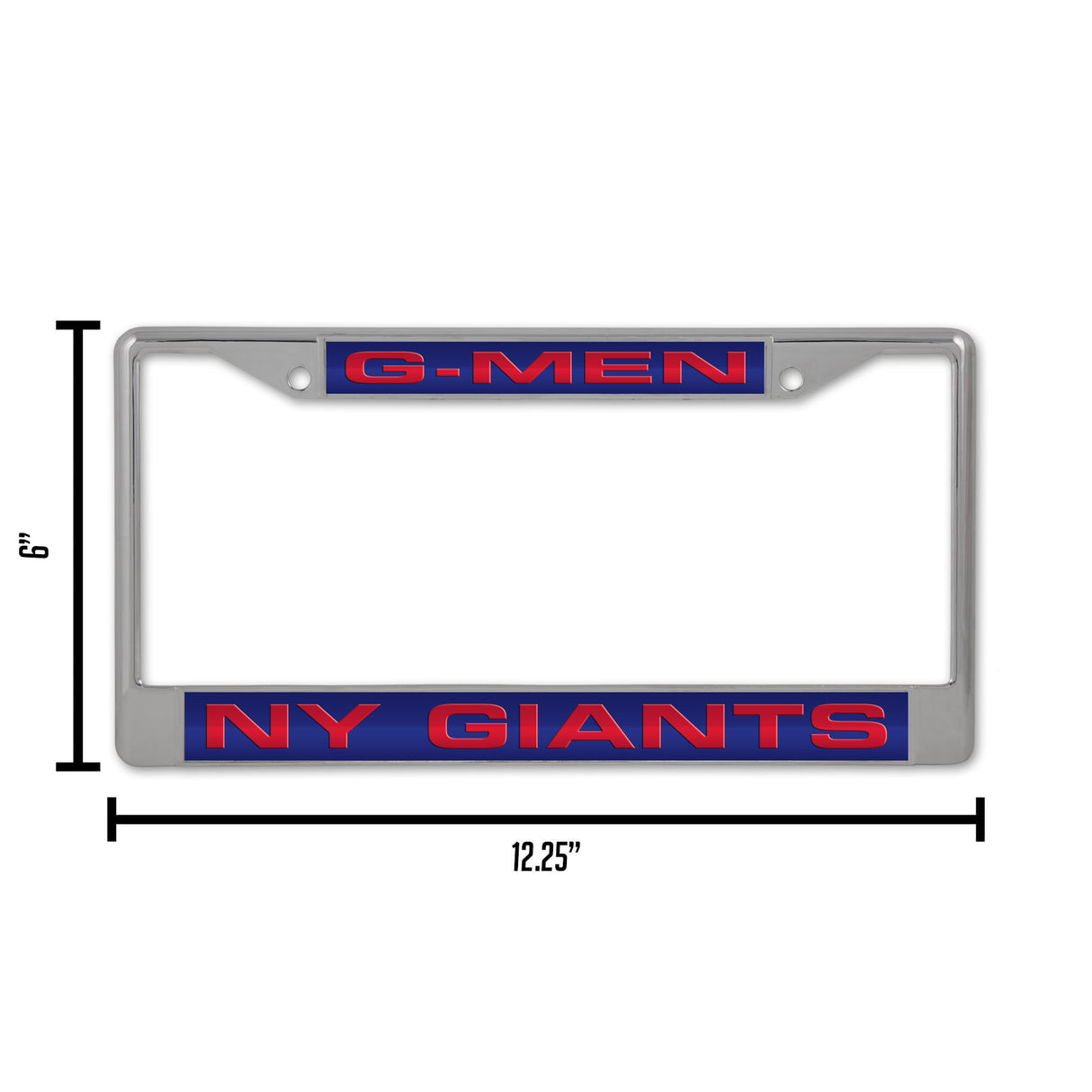 NFL New York Giants Laser Cut Chrome License Plate Frame Fan Gear NFL New York Giants