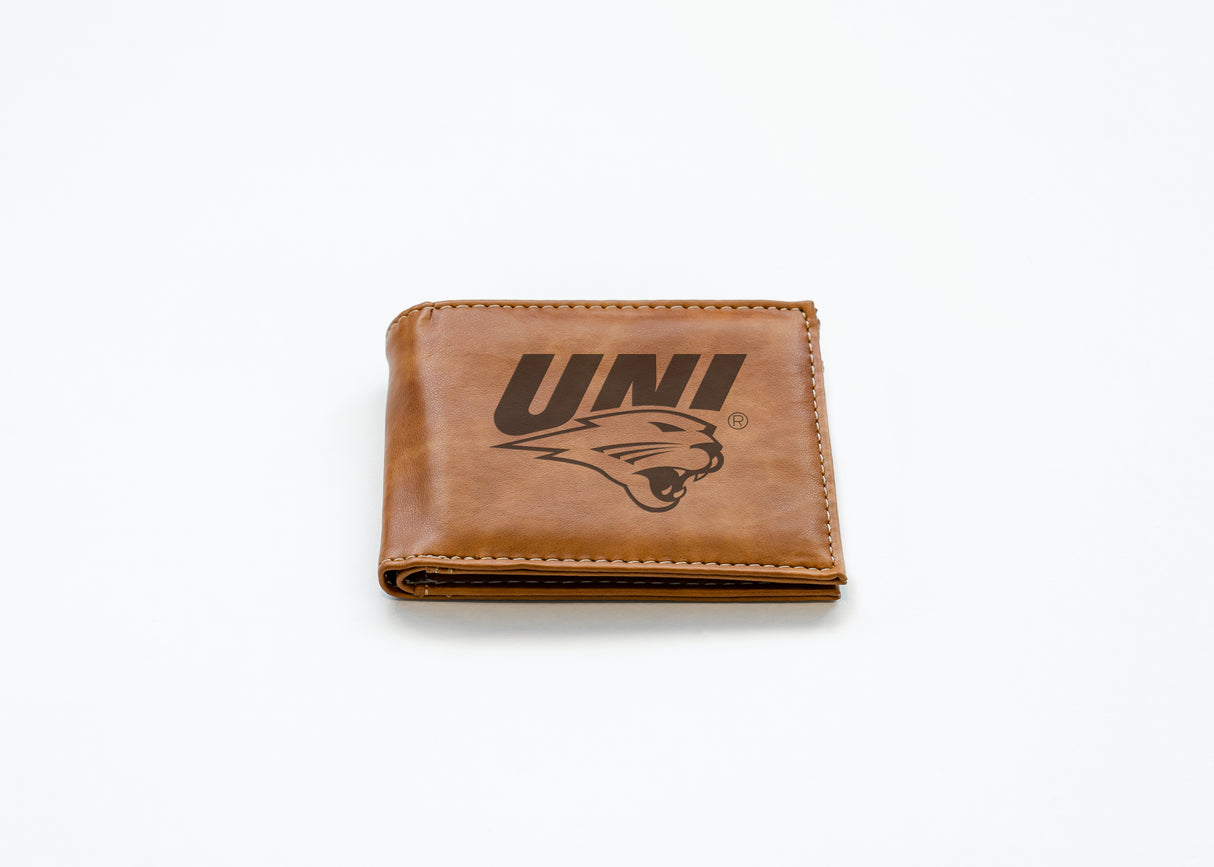 NCAA Northern Iowa Panthers Laser Engraved Bill-Fold Fan Gear NCAA Northern Iowa Panthers