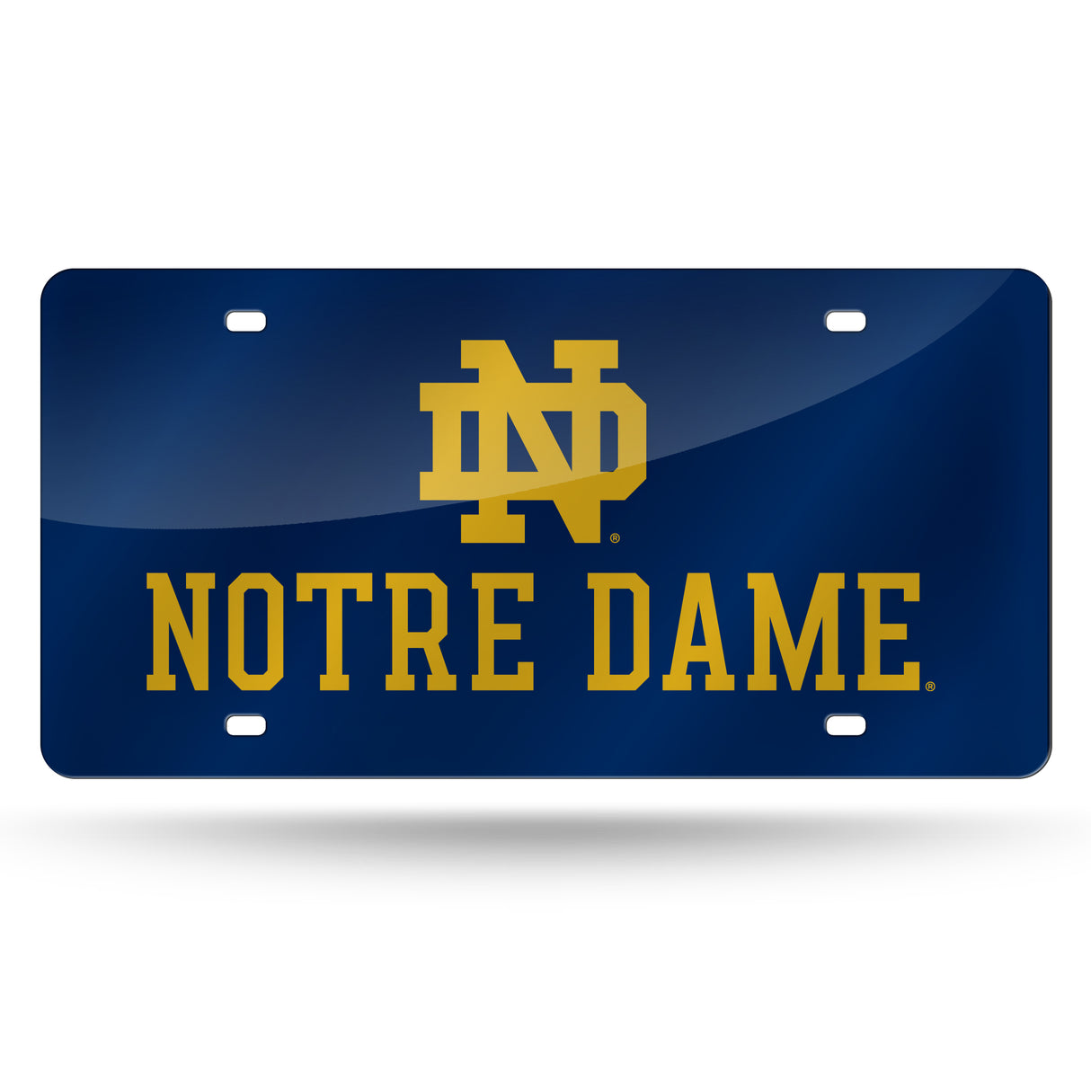 NCAA Notre Dame Fighting Irish - ND Laser Cut Automobile Tag Fan Gear NCAA Notre Dame Fighting Irish