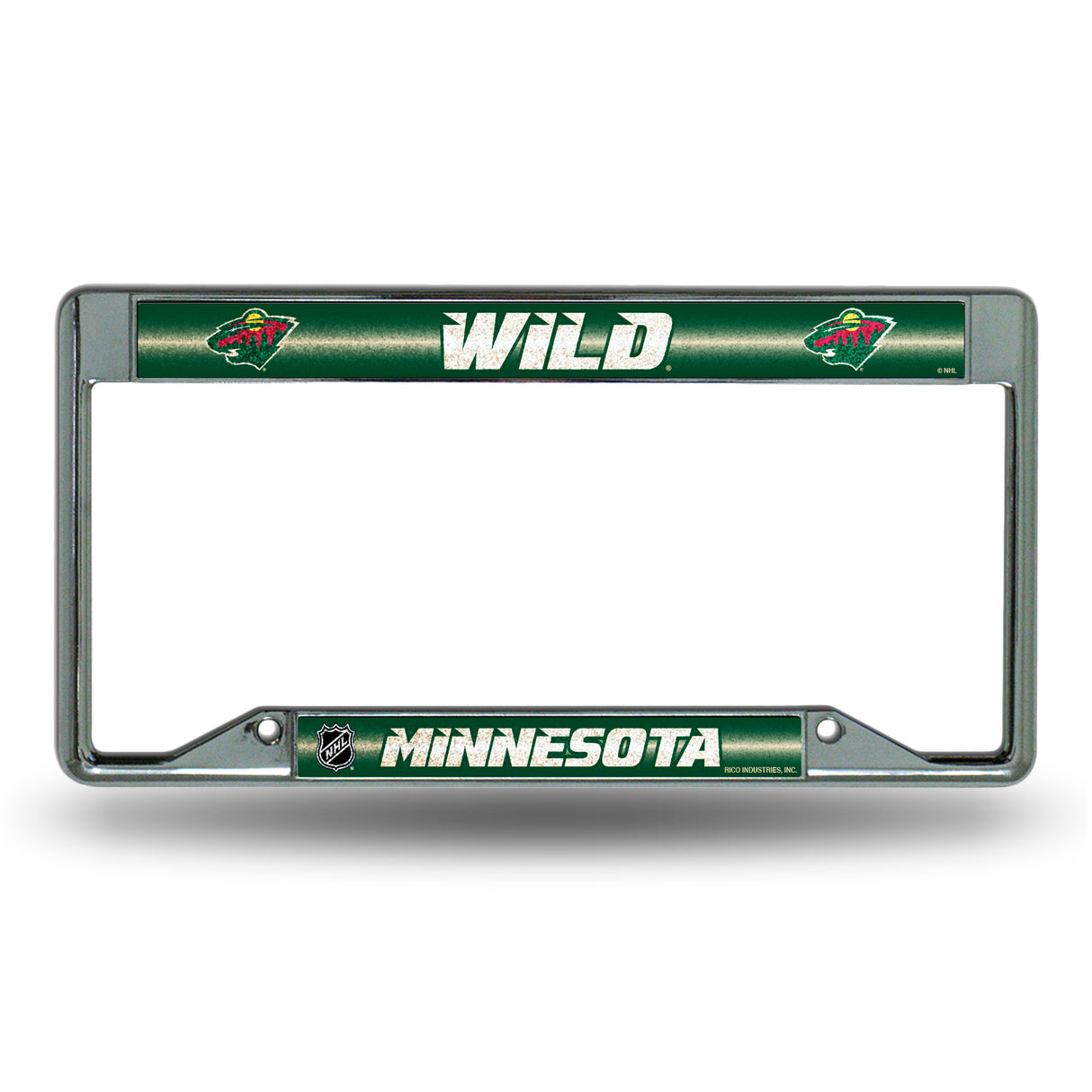 NHL Minnesota Wild Chrome Glitter License Plate Frame Fan Gear NHL Minnesota Wild