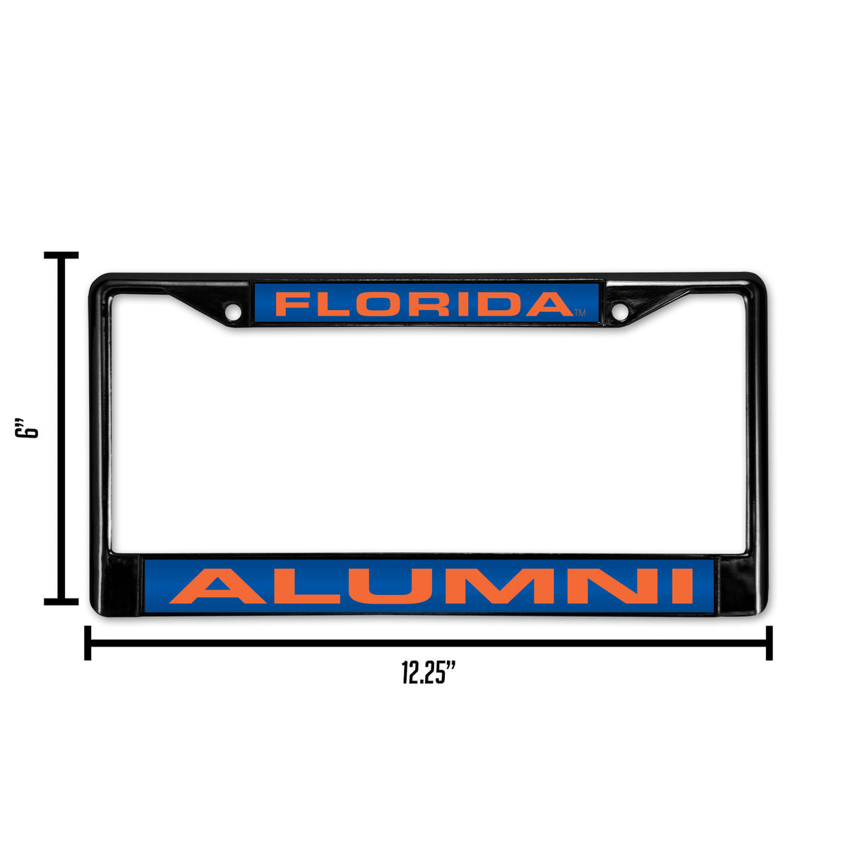 NCAA Florida Gators Laser Cut Black Chrome License Plate Frame Fan Gear NCAA Florida Gators