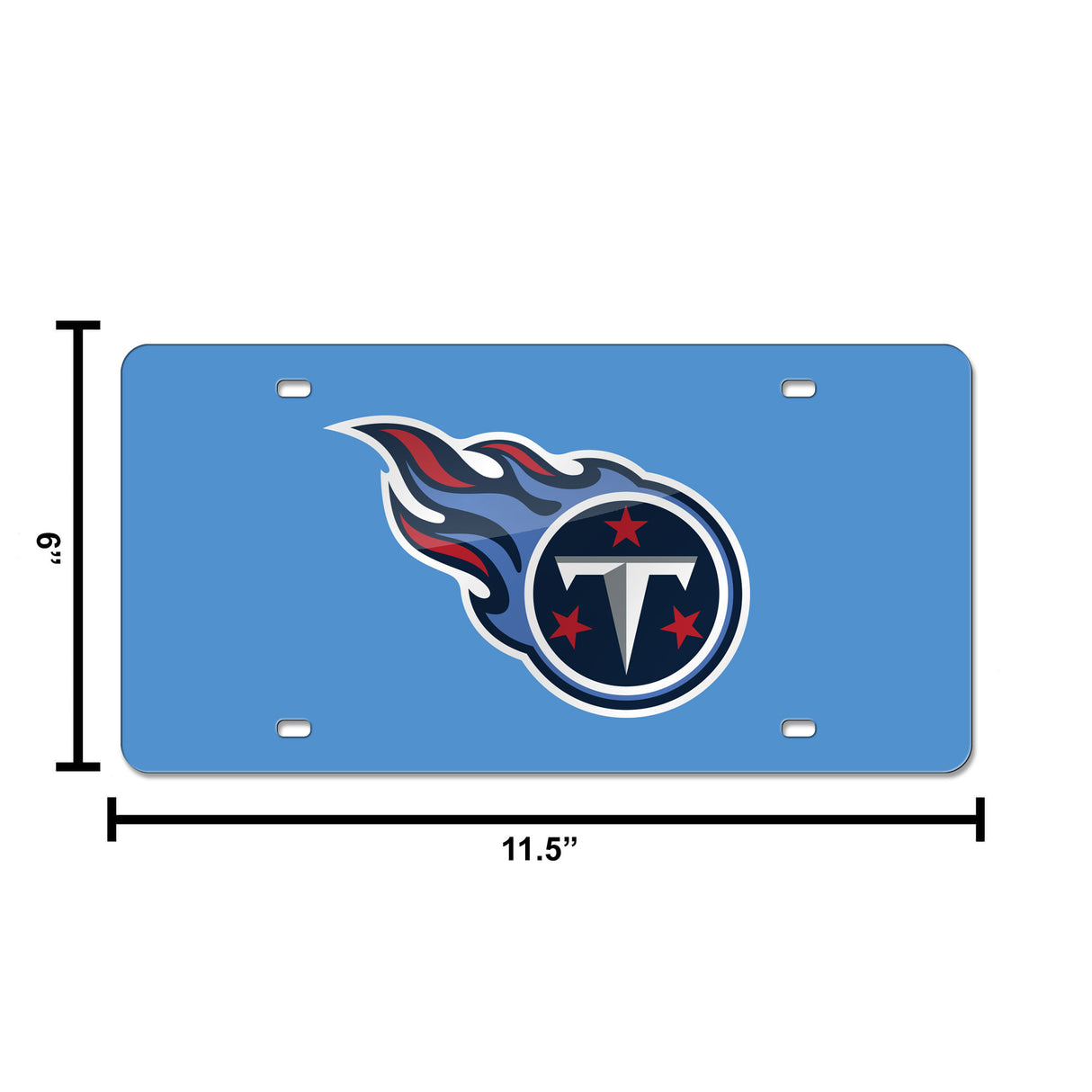 NFL Tennessee Titans Laser Cut Automobile Tag Fan Gear NFL Tennessee Titans