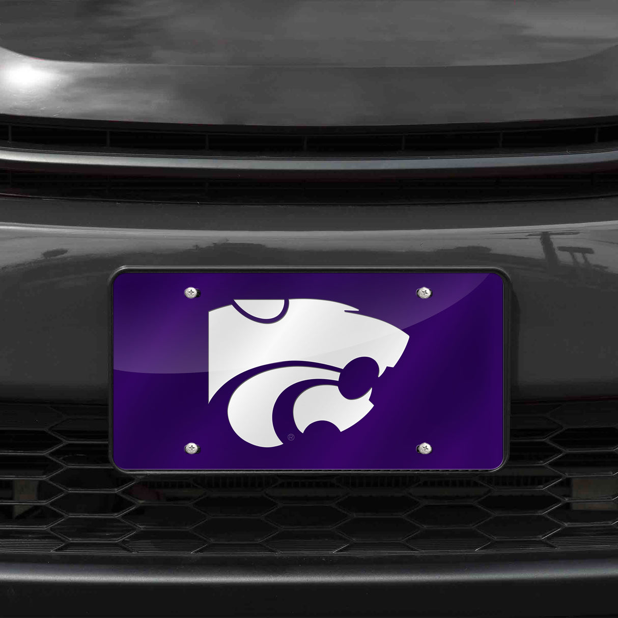 NCAA Kansas State Wildcats - KSU Laser Cut Automobile Tag Fan Gear NCAA Kansas State Wildcats