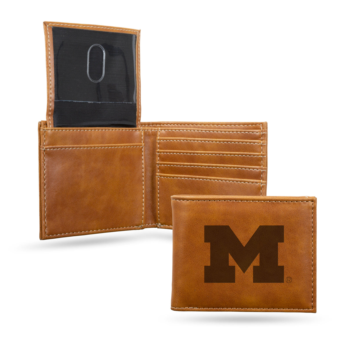 NCAA Michigan Wolverines Laser Engraved Bill-Fold Fan Gear NCAA Michigan Wolverines