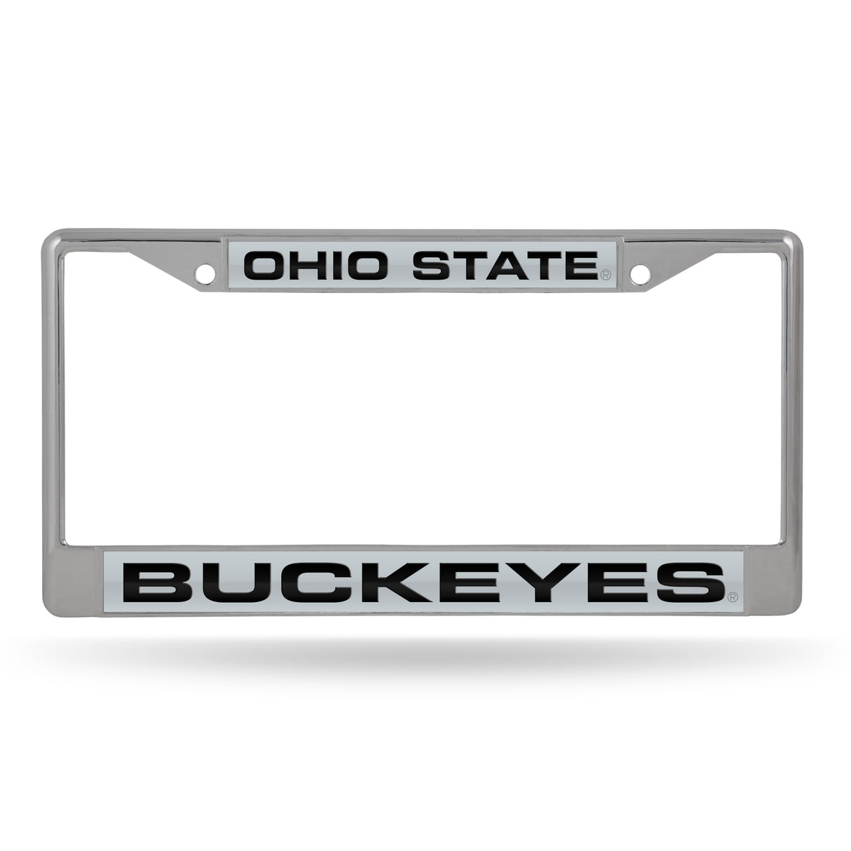 NCAA Ohio State Buckeyes Laser Cut Chrome License Plate Frame Fan Gear NCAA Ohio State Buckeyes