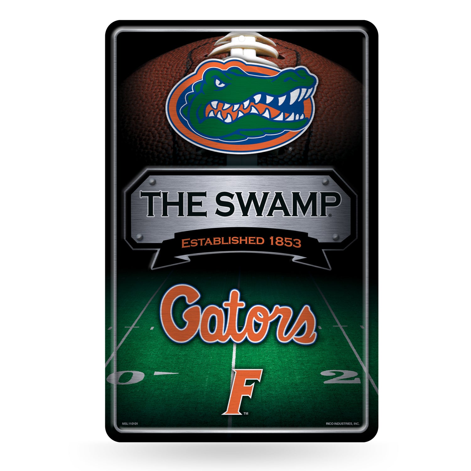 NCAA Florida Gators Large Metal Sign Fan Gear NCAA Florida Gators