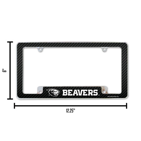 NCAA Oregon State Beavers All Over Chrome License Plate Frame Fan Gear NCAA Oregon State Beavers