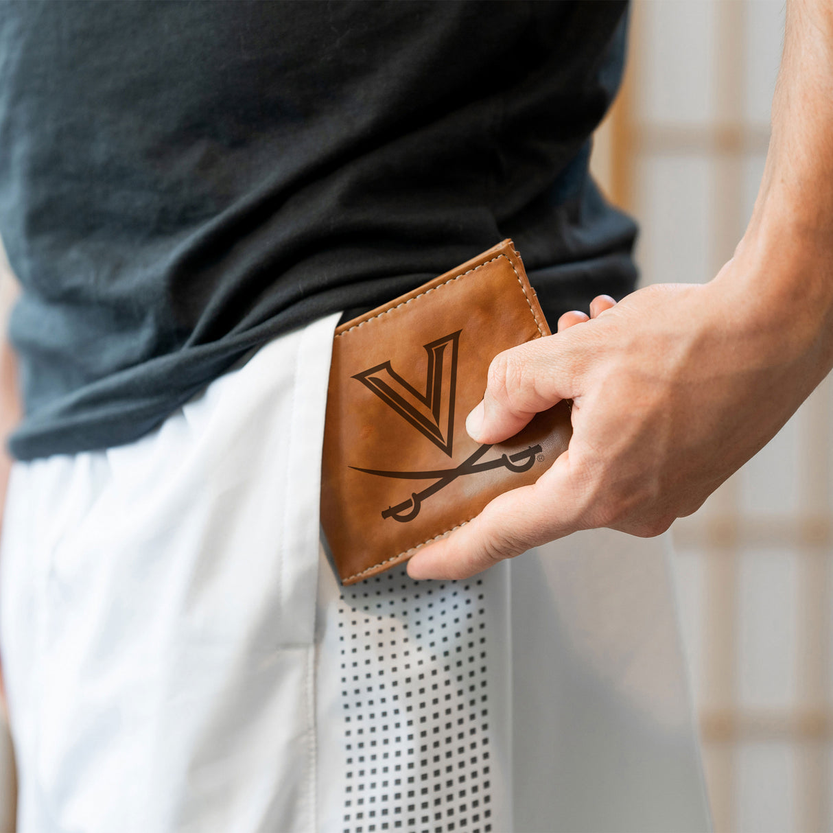 NCAA Virginia Cavaliers Laser Engraved Bill-Fold Fan Gear NCAA Virginia Cavaliers