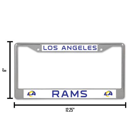 NFL Los Angeles Rams Chrome License Plate Frame Fan Gear NFL Los Angeles Rams