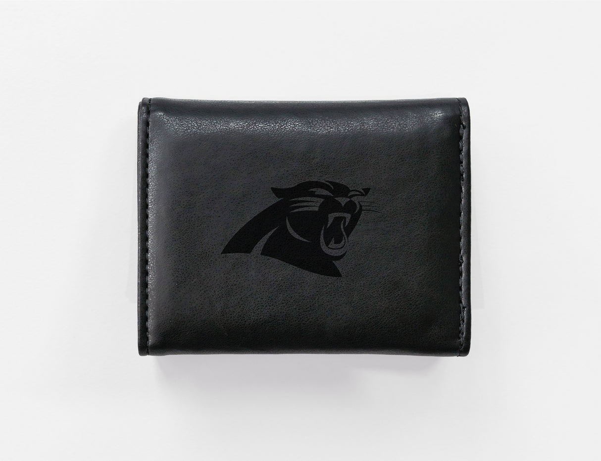 NFL Carolina Panthers Laser Engraved Trifold Wallet Fan Gear NFL Carolina Panthers