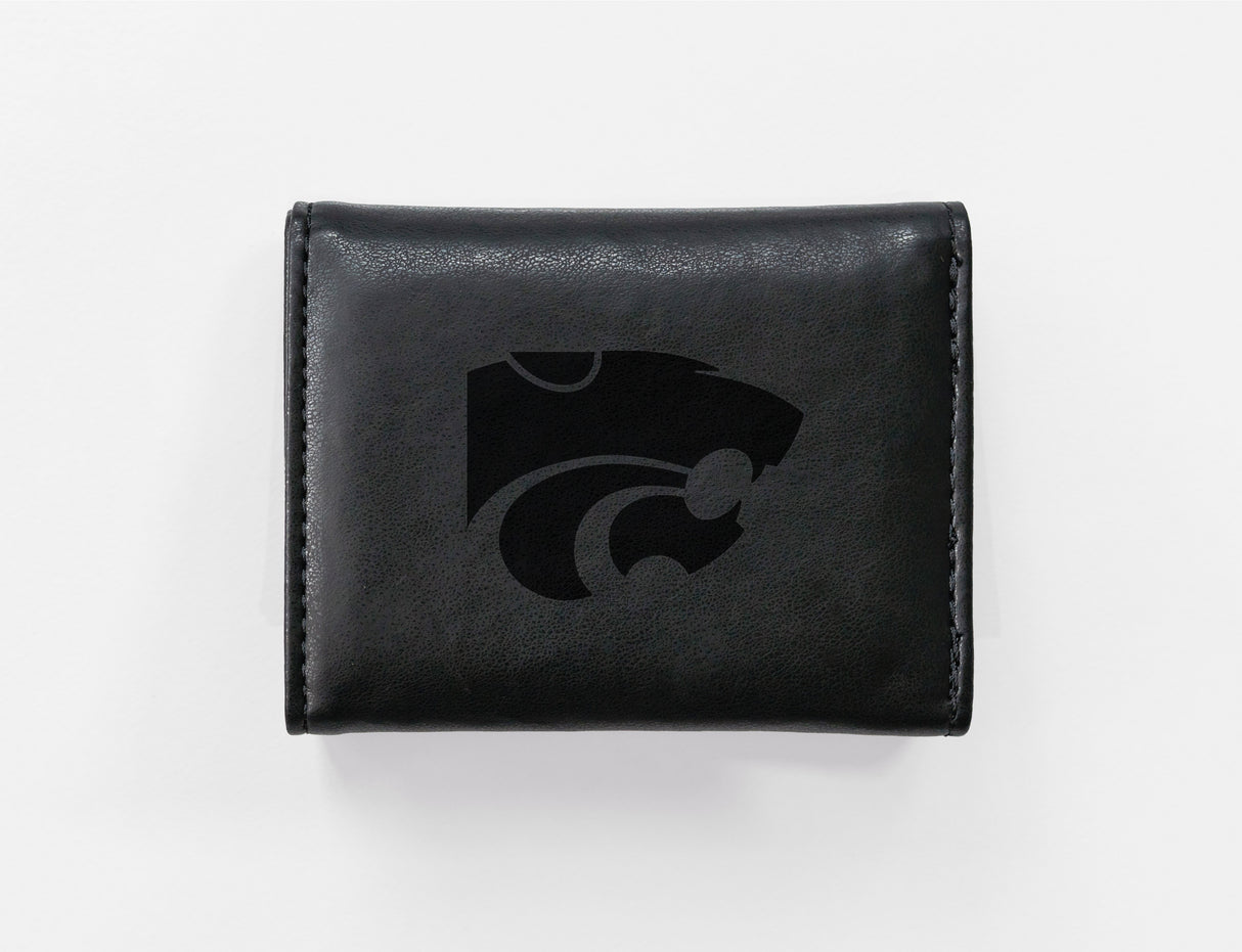 NCAA Kansas State Wildcats - KSU Laser Engraved Tri-Fold Wallet Fan Gear NCAA Kansas State Wildcats